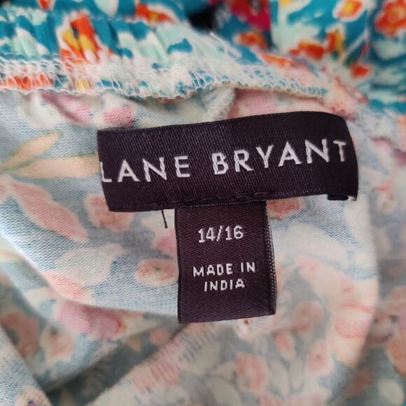 Lane Bryant Floral Convertible Off-The-Shoulder Maxi Dres Multicolor 14/16 - Picture 6 of 10